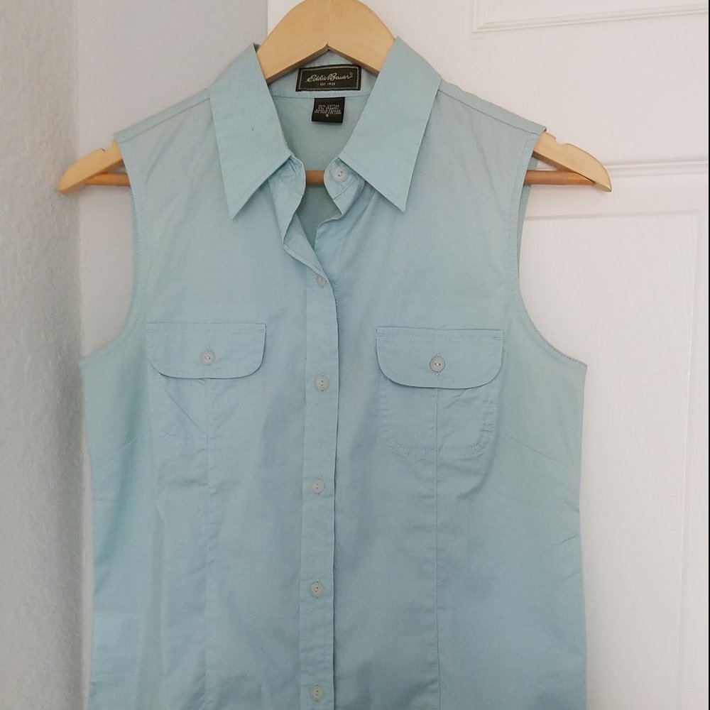 Eddie Bauer cotton/spandex top, Small